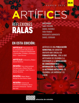 Revista Artífices Segunda Edición.