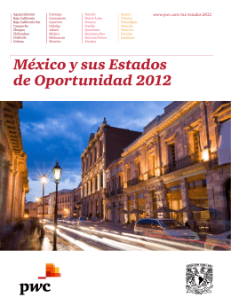 México y sus Estados de Oportunidad 2012