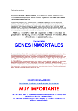 GENES INMORTALES MUY IMPORTANTE
