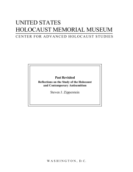 Past Revisited - United States Holocaust Memorial Museum