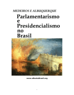 Parlamentarismo e Presidencialismo no Brasil