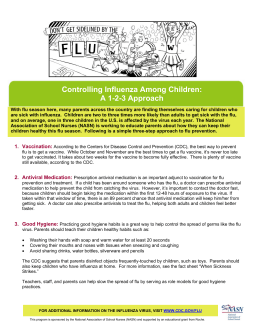 Controlling Influenza Among Children: A 1-2