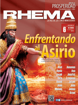 Revista Rhema Enero 2013 - Iglesia Jesucristo Rey De Gloria
