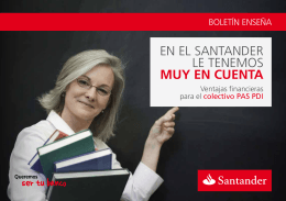 Oferta Santander PAS-PDI