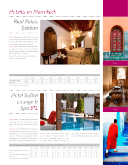Hoteles en Marrakech Riad Palais Sebban Hotel Sofitel