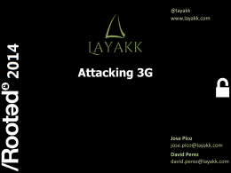 Attacking 3G