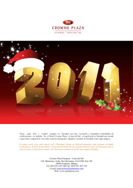 Programa de Navidad y Fin de Año 2011-2012
