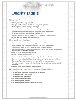 Obesity (adult) - Coordinated Care Health