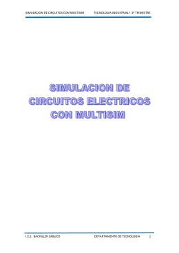 simulacion de circuitos con multisim tecnologia industrial i 1º