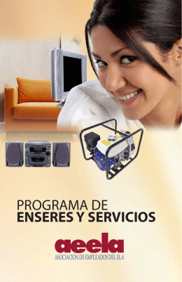 PROGRAMA DE ENSERES Y SERVICIOS