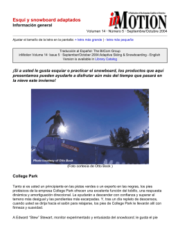 inMotion: Esquí y snowboard adaptados