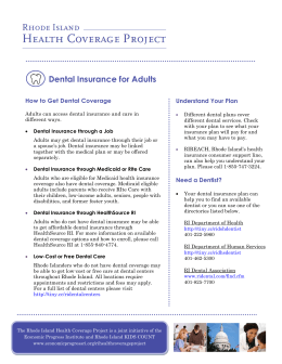 Dental Insurance for Adults