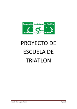 PROYECTO DE ESCUELA DE TRIATLON