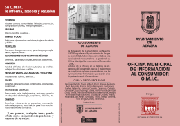 OFICINA MUNICIPAL DE INFORMACIÓN AL CONSUMIDOR O.M.I.C.