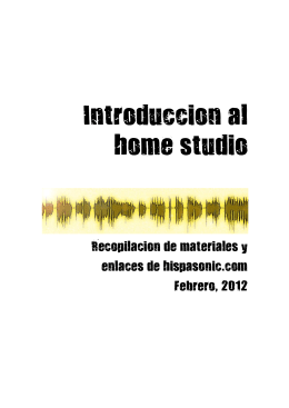 Introduccion al home studio