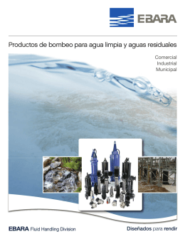 Productos de bombeo para agua limpia y aguas residuales