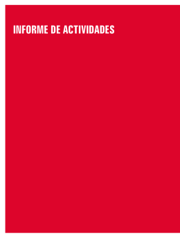 INfoRME dE ACTIvIdAdES - Ajuntament de Barcelona