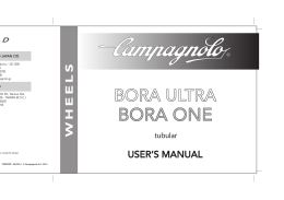 Manual de usuario ruedas Bora One tubular