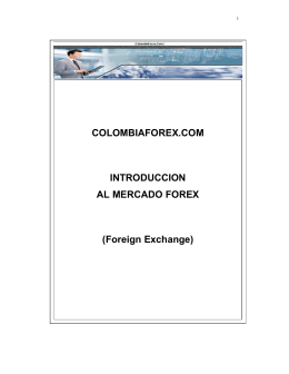 COLOMBIAFOREX.COM INTRODUCCION AL MERCADO FOREX