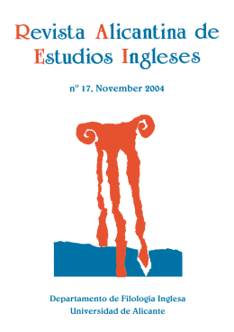 nº 17, November 2004 - Publicaciones de la Universidad de Alicante