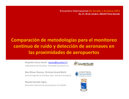 Comparación de metodologías para el monitoreo