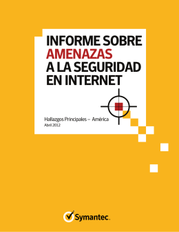 informe sobre amenazas a la seguridad en internet