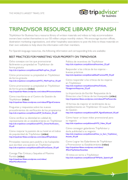 Documentos TripAdvisor español