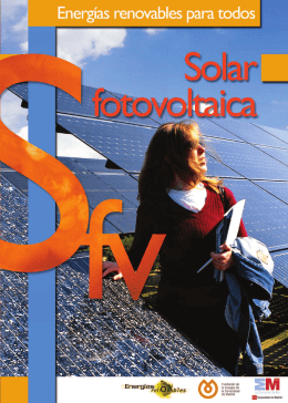 Fotovoltaica - Fundación de la Energía de la Comunidad de Madrid
