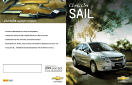 Catálogo del Chevrolet Sail