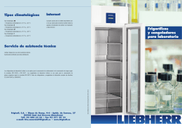 Frigoríficos y congeladores para laboratorio con control