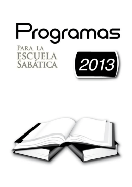 Programas Escuela Sabática 2013