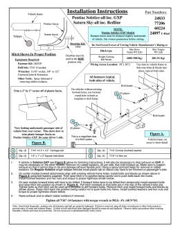 Draw-Tite Trailer Hitches Installation Instructions