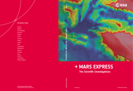 Mars Express - The Scientific Investigations