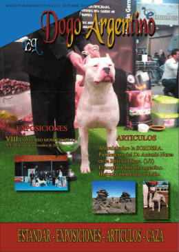 articulos - caza - Asociación Española Del Dogo Argentino