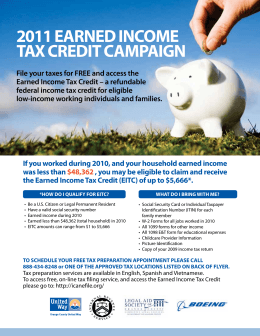 2011 earned income tax credit campaign
