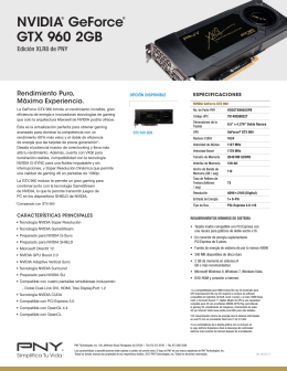 NVIDIA® GeForce® GTX 960 2GB