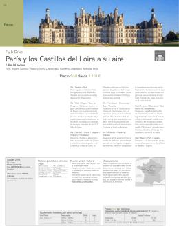 París y los Castillos del Loira a su aire