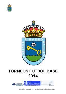 TORNEOS FUTBOL BASE 2014