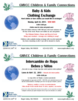 Intercambio de Ropa Bebes y Niños Baby & Kids Clothing Exchange