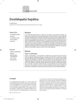 Encefalopatía hepática - Beneficencia Española de Puebla