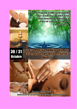curso masaje andino en lima 2014