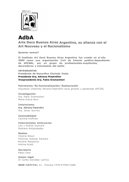 Arte Deco Buenos Aires Argentina, su alianza con el Art