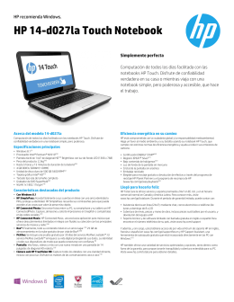 HP 14-d027la Touch Notebook