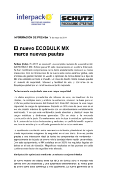 El nuevo ECOBULK MX marca nuevas pautas