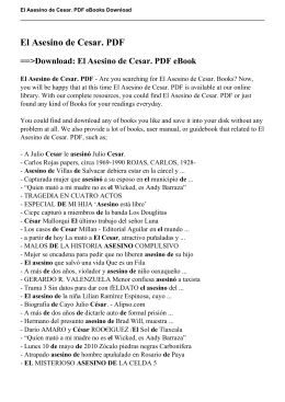 El Asesino de Cesar. PDF eBook