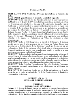 Decreto Ley No. 176 FIDEL CASTRO RUZ