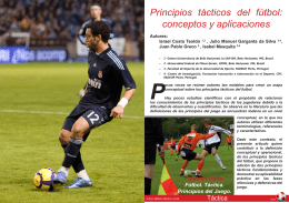 PDF Principios tácticos del fútbol: conceptos y aplicaciones