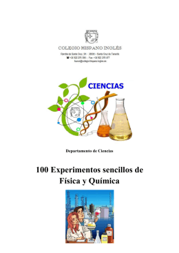100 Experimentos sencillos de Física y Química