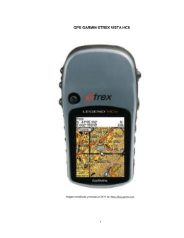 GPS GARMIN ETREX VISTA HCX