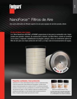 NanoForceTM Air Filters.